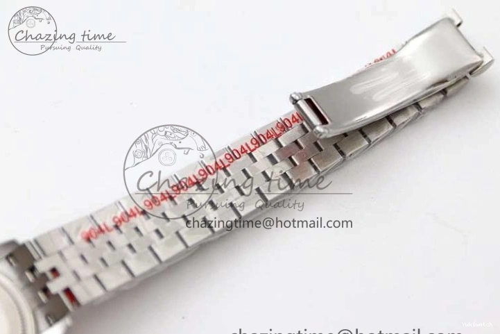 Dial Steel DateJust 28 SS Silver 1:1 NH05 Bracelet 904L on TWF President Best Lady Edition 0207